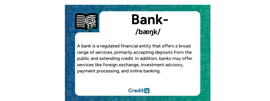 definition of a bank